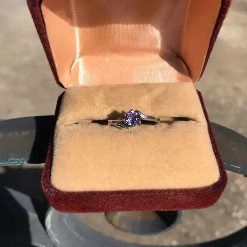 Sterling Silver Antique  Violet Tanzanite Ring