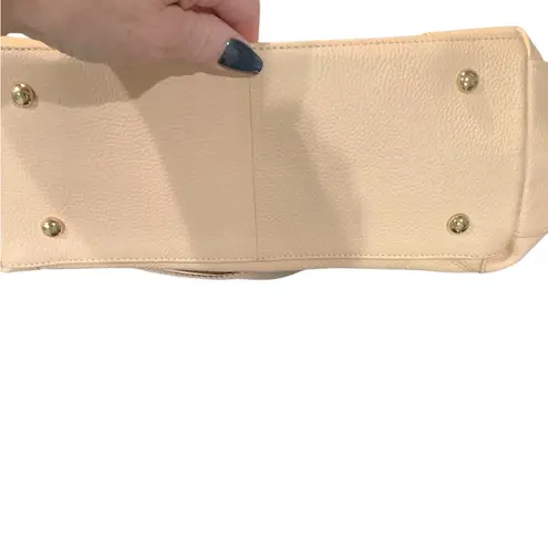 Ora Delphine Elegant Blush Pink Genuine Leather Handbag Excellent Condition. - Image 11