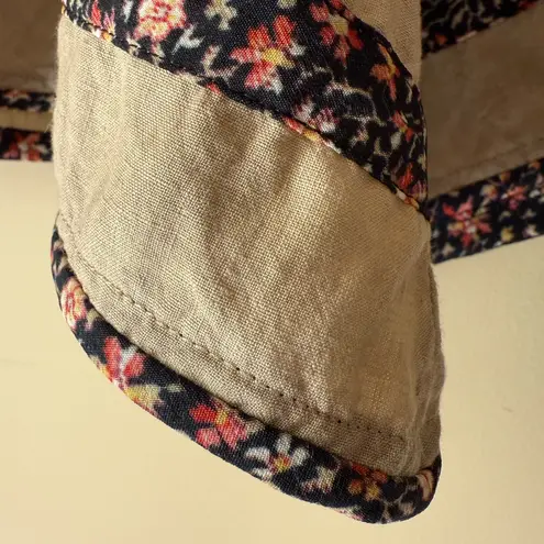 Isabel Marant Neutral Marta Linen Floral Patterned Mini Skirt