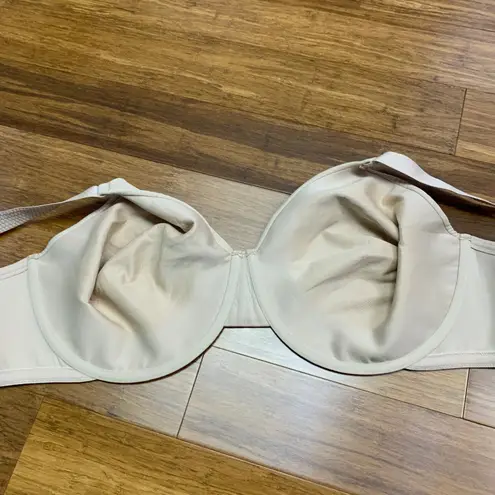 Vanity Fair Bra 76080 Size 44DDD Full Coverage Lace Beige Adjustable Comfort