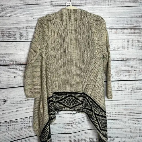 BCBGMAXAZRIA  Wool Blend Waterfall Open Front Cardigan Sweater M