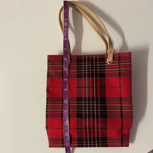 Vintage Y2K Red Tartan Plaid Tote Bag GUC