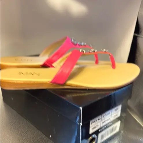 IMAN Pink Sandals with Modern Design Size 11