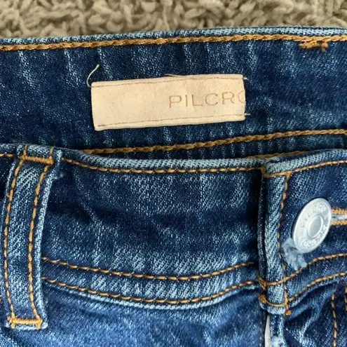 Pilcro size 26 slim boyfriend straight leg blue jeans