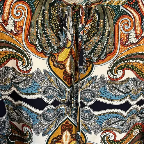 Pink Owl Paisley Poet Style Top Size Medium