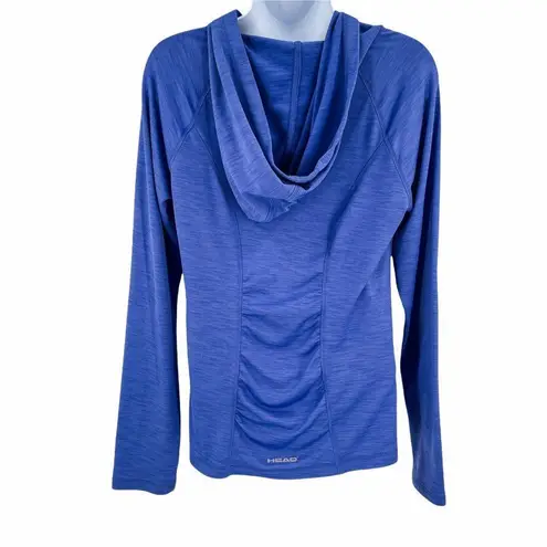 Head Athletic Ruched Back Long Sleeve Hoodie Small