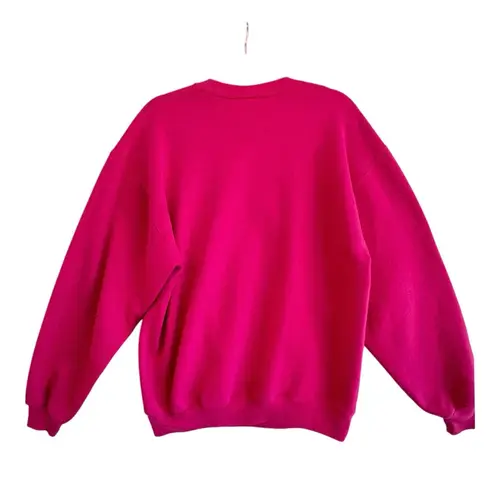 Vintage Jerzees Sylvester Looney Tunes Sweatshirt Pink Embroidered Large USA