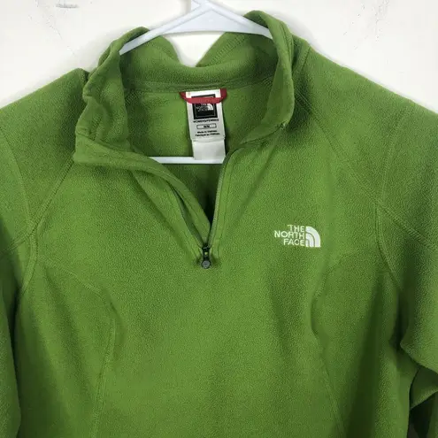 The North Face  Green Fleece 1/4 Zip Pullover Polartec Sweater Jacket Women's M