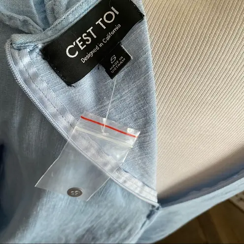 c'est toi C’est Toi V-Neck Ruffle Front Top | NWOT