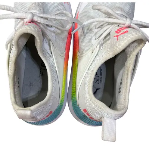 Puma  Childs Pacer Next Cage Sneaker Neon 6C (Women's 8) Running Shoe