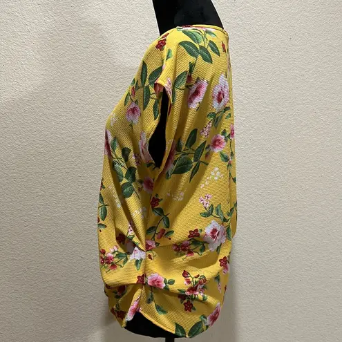 Papaya Yellow Floral Blouse