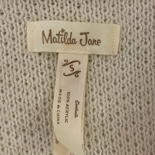 Matilda Jane Moments With You Gingersnap Cardigan Sweater Cream Gold Orange Small