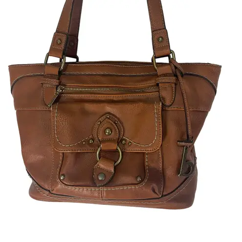 B.O.C. Leather Tan Shoulder Purse