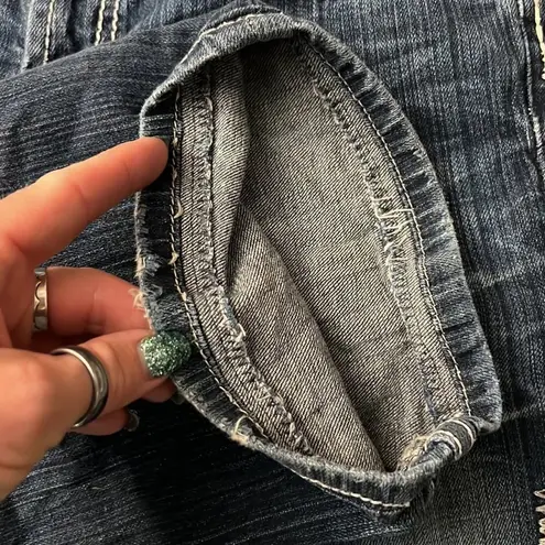 BKE Buckle Sabrina 27R Flare Jeans HEMMED to 29”