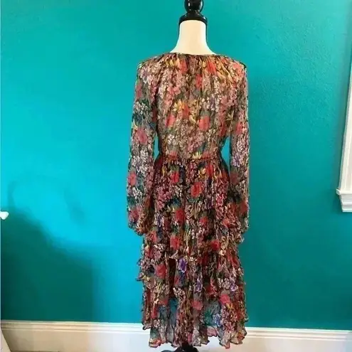 The Kooples Long-sleeved dress in Cocktail power print