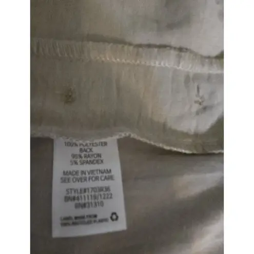 Fortune + Ivy Denim Beige XL Wide Buttons Shirt Tan