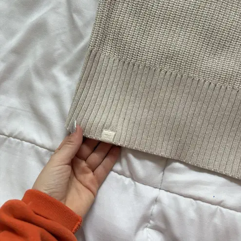 Lululemon Womens Long Sleeve Open Front Cardigan Sweater Tan Womens Size M/L White Size L