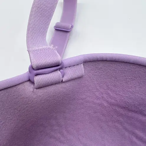 Maidenform Women 34D Love The Lift Balconette Bra Lilac Convertible DM9905 Lace