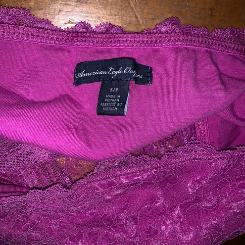 American Eagle  Purple Lace Bandeau