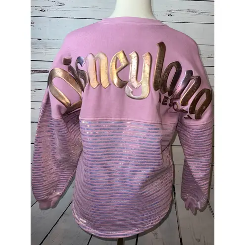 Spirit Disneyland Jersey XS Extra Small EARidescent Disney Sequins Sweatshirt