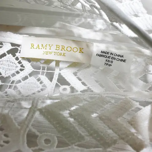 Ramy Brook Silas Tunic Swim Cover Up White XS/S