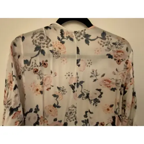 Torrid  White Open Floral Kimono Women's Plus Size 00/0 - Image 8