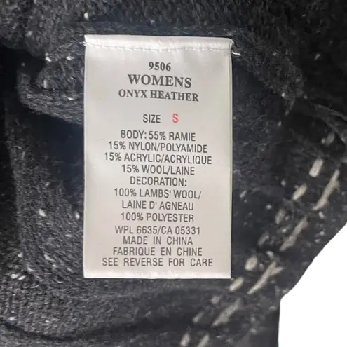 Woolrich Women's Size Small Grey Speckled Half Zip Pullover Sweater