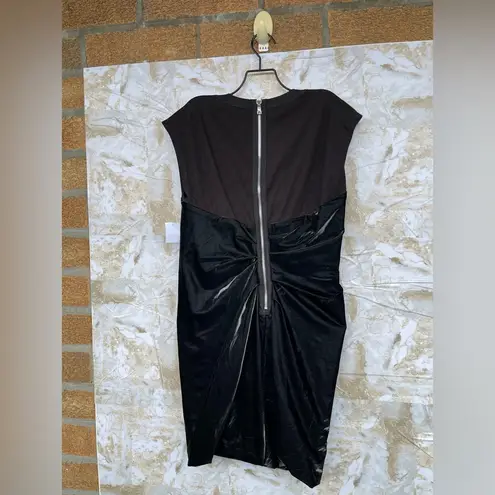 RTA Isabella vinyl minidress size Large Black