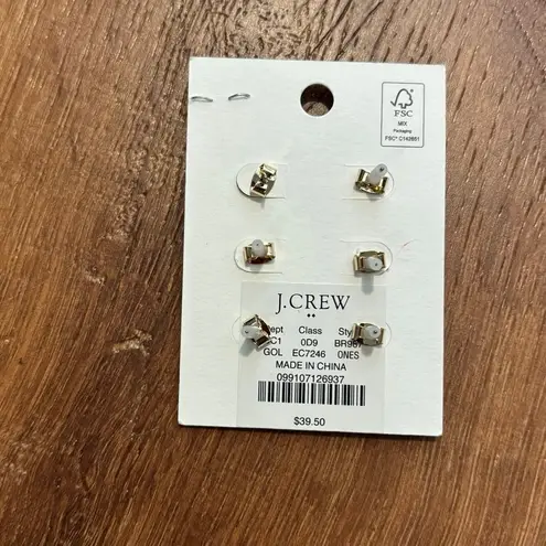 NWT J.Crew Patriotic Star Earring Set Blue