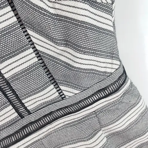 Adelyn Rae Lucille Romper Black White Sleeveless Size Medium New With Tags