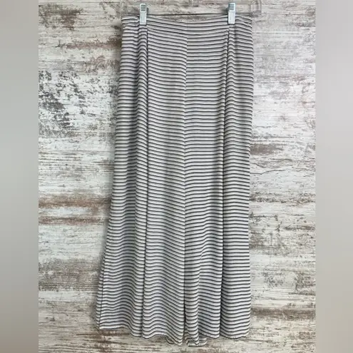 Faithfull the Brand Anthropologie Soleil Striped High Slit Wide Leg Pants Small