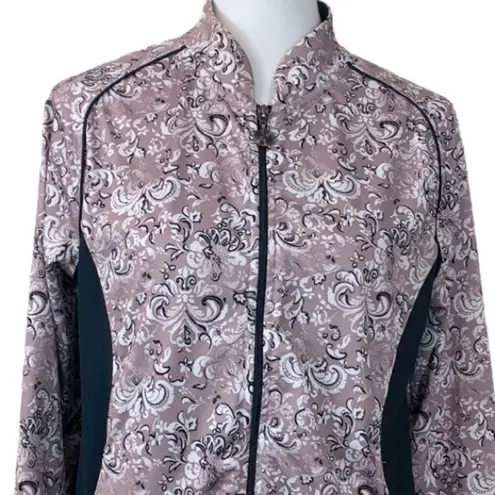 Soma Women's Jacket Purple Black Zip Track Athletic Athleisure Size Medium