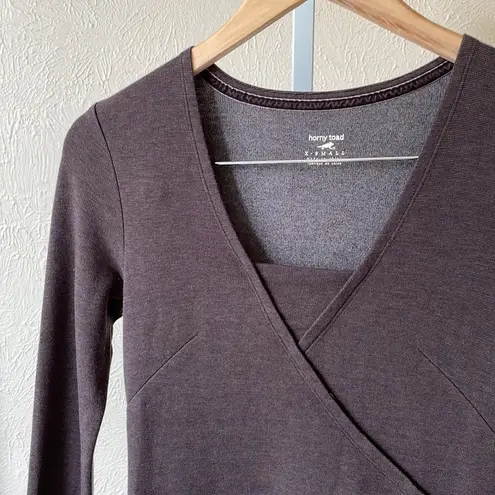 Horny Toad tencel/cotton tomboy wrap dress