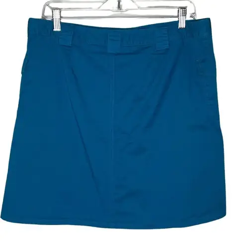 White Stag Skort Womens Large Teal Blue Cargo Style Sporty Casual Utility Travel