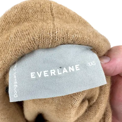 Everlane  The Cozy Stretch Duster Cardigan Caramel Camel Tan Size XXS **Flawed