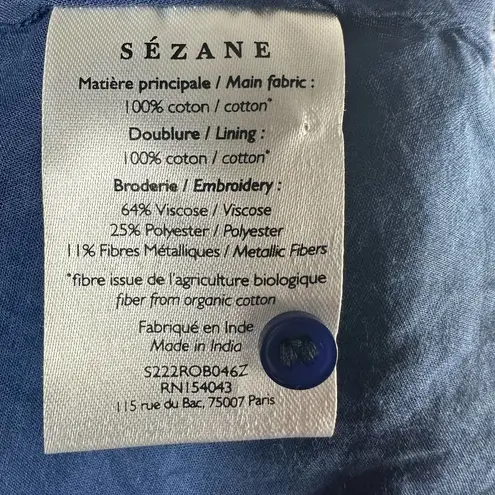 Sézane Sezane Georgina Maxi Dress Rayure Mix Blue Size US 6