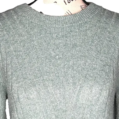 Marled Reunited Clothing SMALL Varied Textured Crew Neck Long Sleeve Sweater