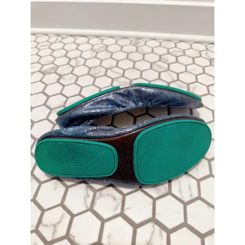 Tieks Ballet flats Blue Sparkle Size 10 Modern Minimalist Moonstruck