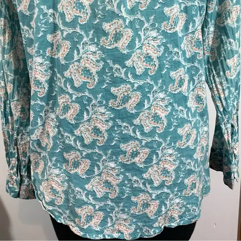Roller Rabbit Blue Paisley Button Down Shirt