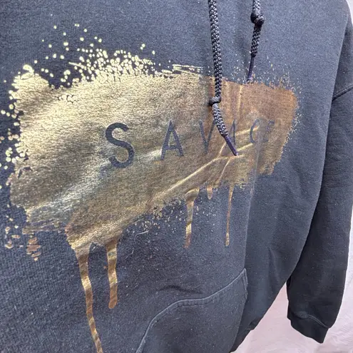 Savage Gold Graphic Print Gildan Hoodie