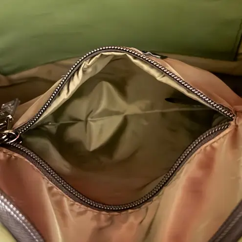 Royln Luxe Bag Quilted Shoulder Bag Olive Green Crossbody Purse Modern Sleek Hip