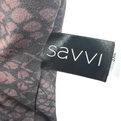 Saavi Snakeskin Open Back Sports Bra 3XL Animal Print Wide Strap Workout Fitness Brown Size undefined