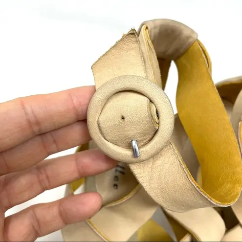 Bettye Muller , strappy platform espadrilles wedges, size 38