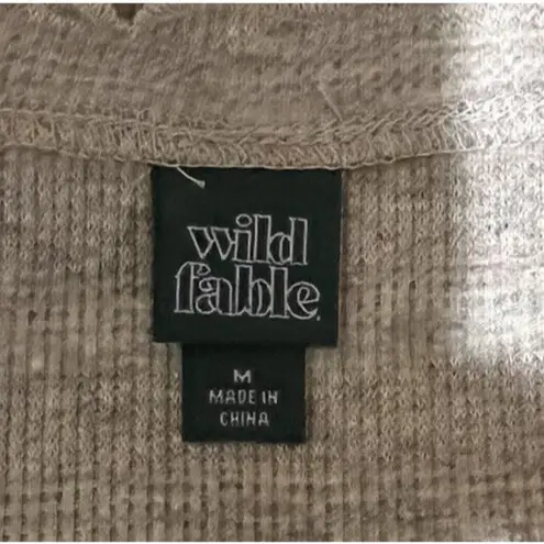 Wild Fable  V-neck Short Sleeve Crop Top ~ Size Small ~ Pink/Gray