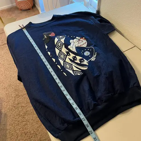 Vintage Lida 1989 AZ USA Blue Cotton Embellished Concho Top Size Medium - Image 11