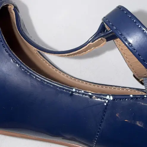 Journee Collection Old Money Business Casual Formal T Strap Stiletto Blue Pumps