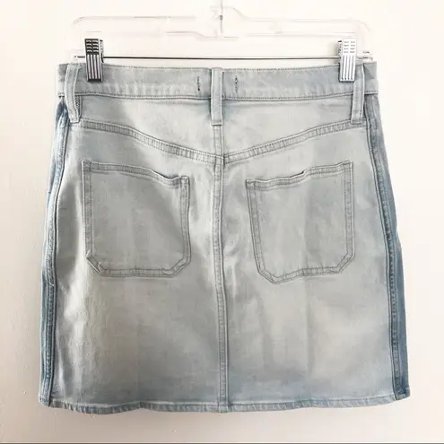 J.Crew  Two Tone Denim Mini Skirt Light Wash Size 4