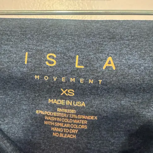 Blue Isla Movement no front seam soft biker shorts Size XS - Image 2