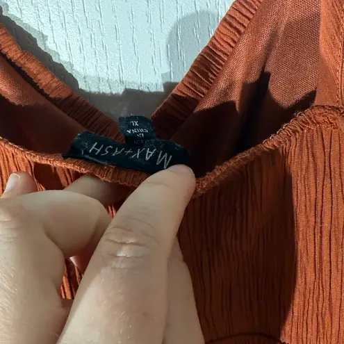 Max & Ash Bohemian Rust Sleeveless Dress