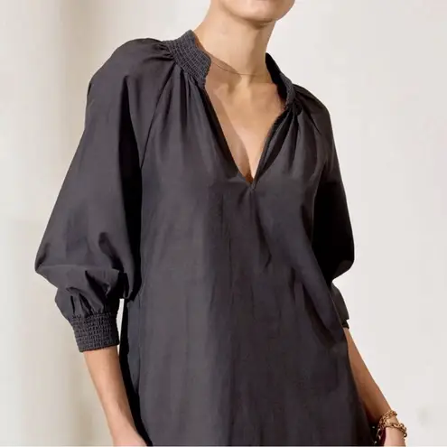 Brochu Walker Amaia Mini Dress Size XS Gray Smocked Minimalist